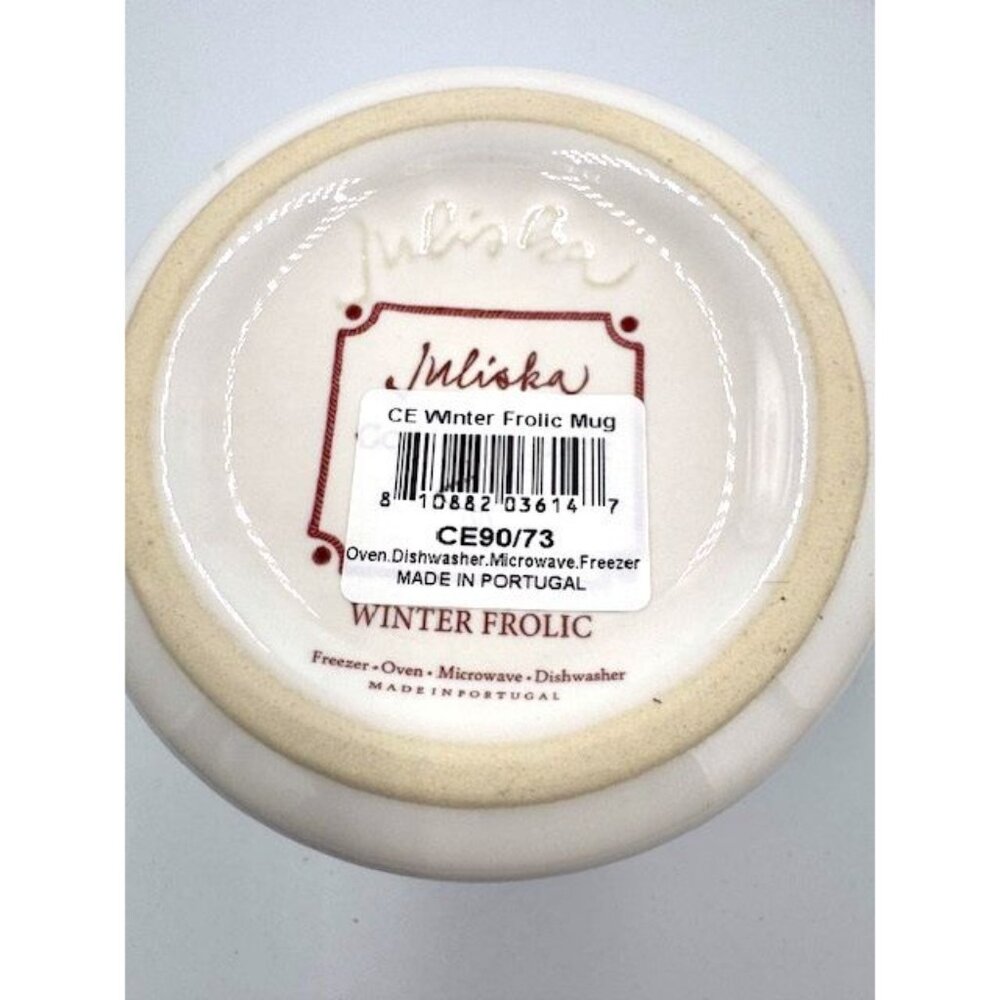 NWT Juliska Winter Frolic Dinnerware Set - Mug, Bowl, 2 Plates - Picture 6 of 15
